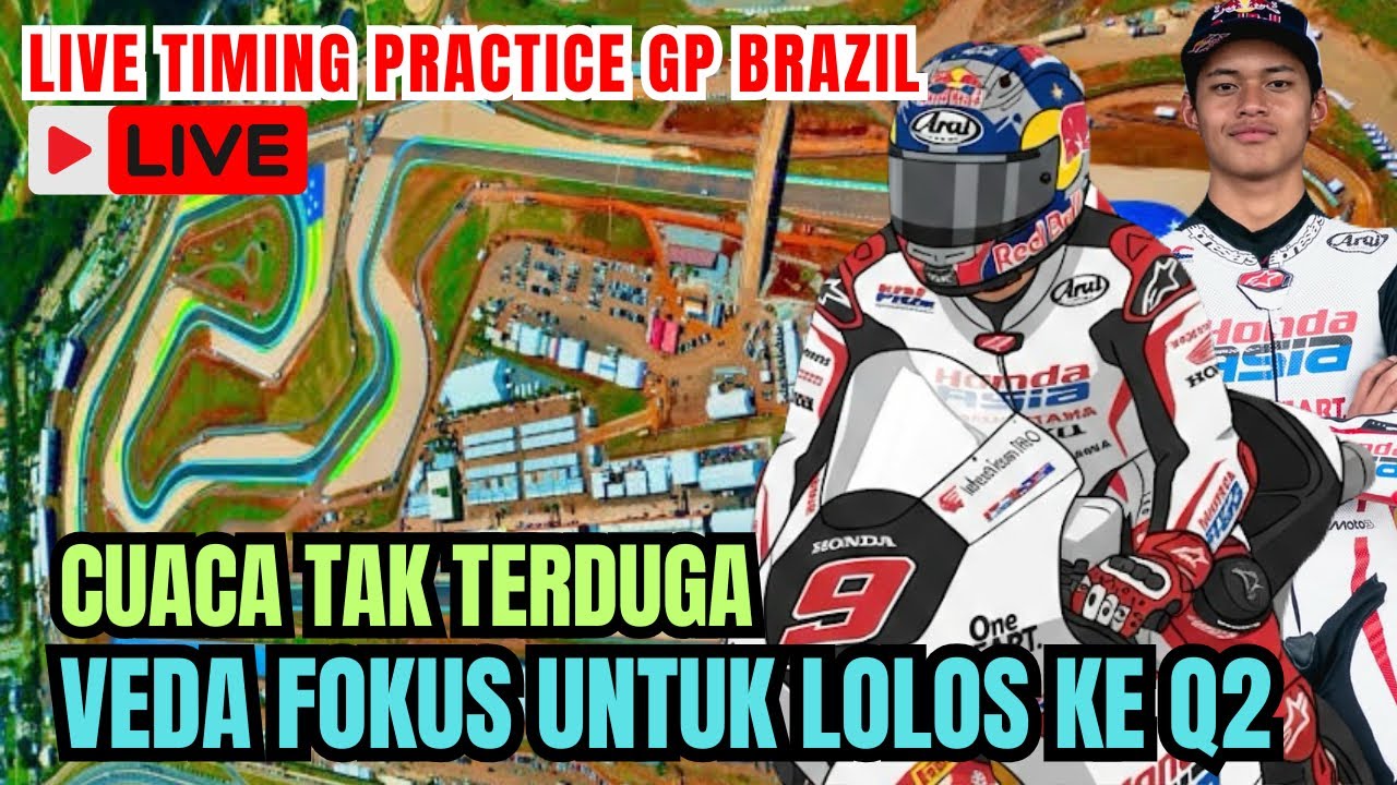 LIVE TIMING PRACTICE MOTO3‼️USAHA VEDA LOLOS LANGSUNG KE Q2
