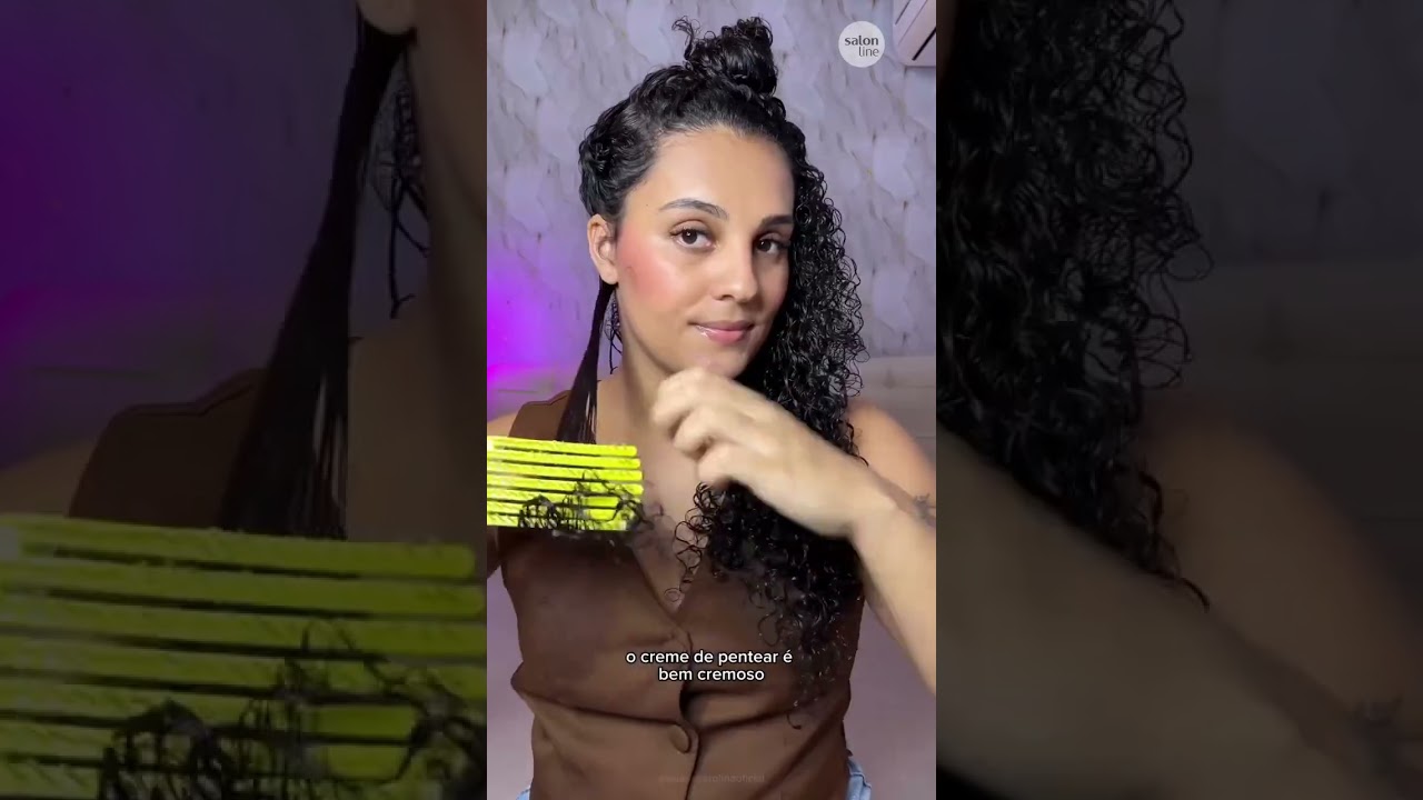 Pop: cachos definidos, super cheirosos e com brilho! Não pesa! 