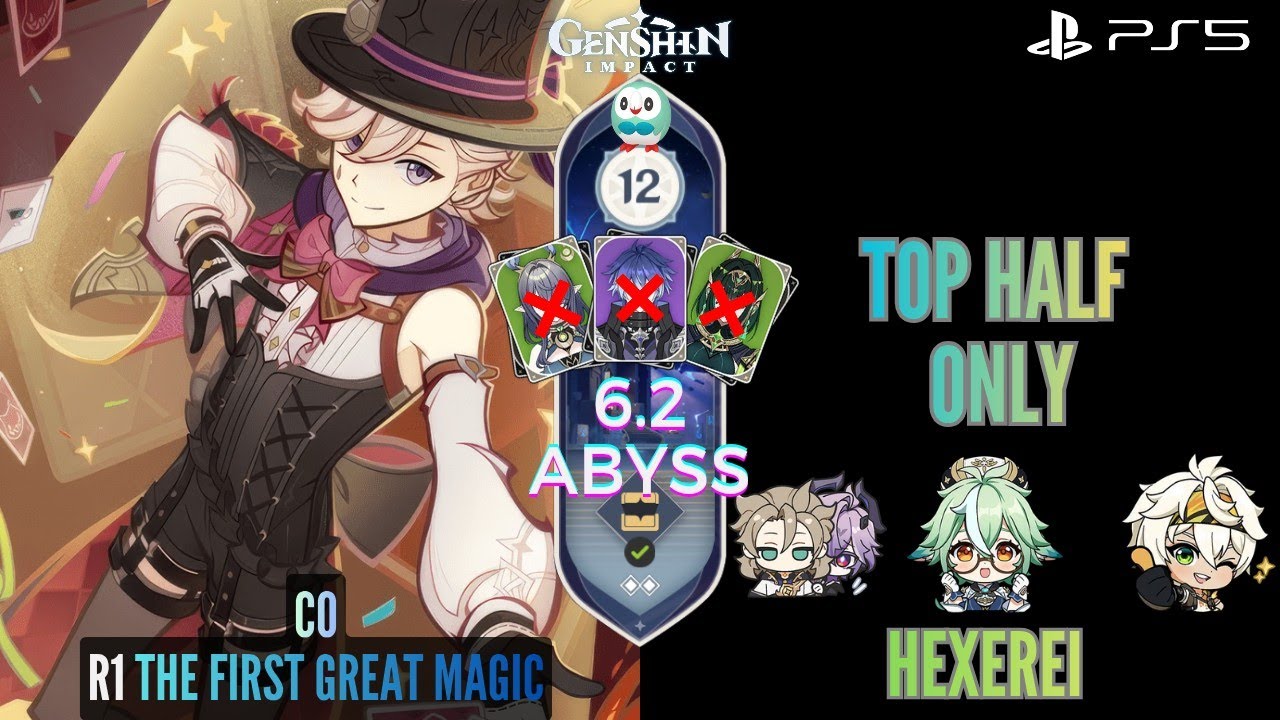 [Top Half] Lyney Durin Sucrose | Spiral Abyss 6.2 (Luna 3) | Genshin Impact