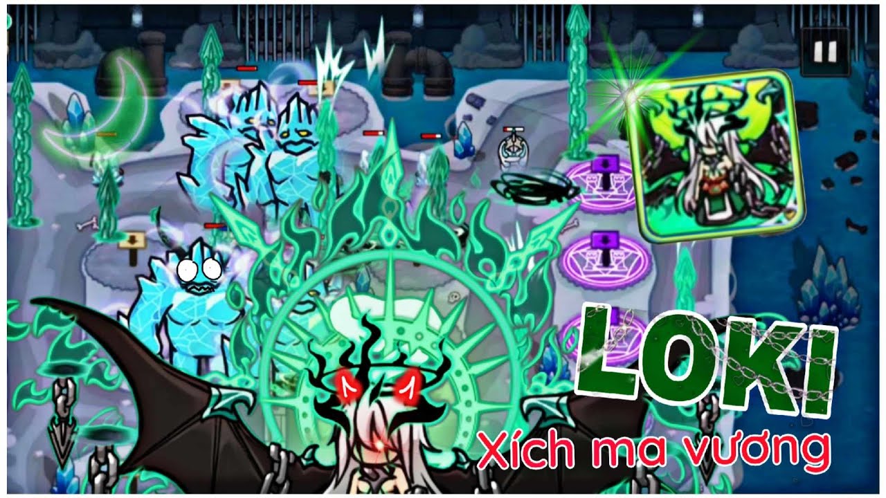 LOKI - Xích Ma Vương, Hero thần thoại mạnh nhất! | Gold Tower Defence | Snow