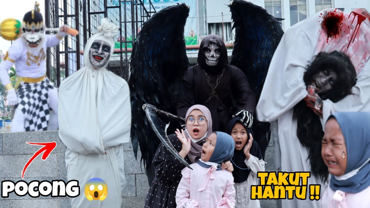 REVINA NANGIS TAKUT HANTU PENJAGA ASIA AFRIKA 😱