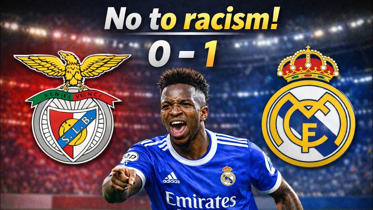 No to racism. Debrief SL Benfica 0-1 Real Madrid. Merci Vinicius. @realmadrid #vinicius #football 
