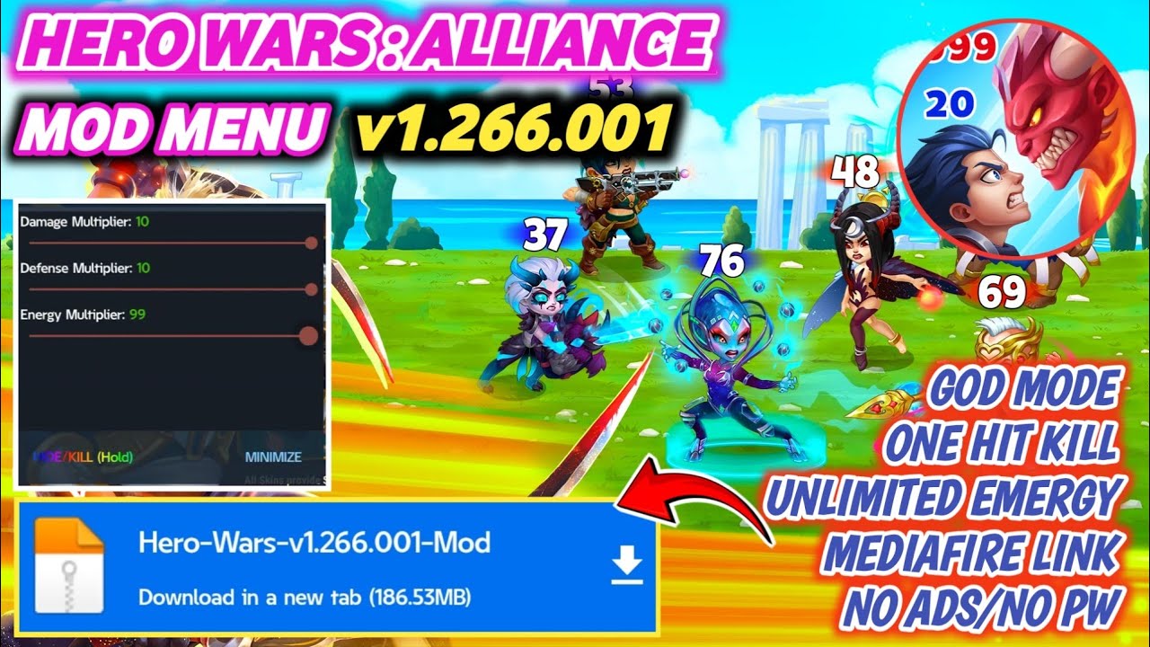 Hero Wars Alliance Mod Apk | New Update | Hero Wars Mod Menu v1.266.001