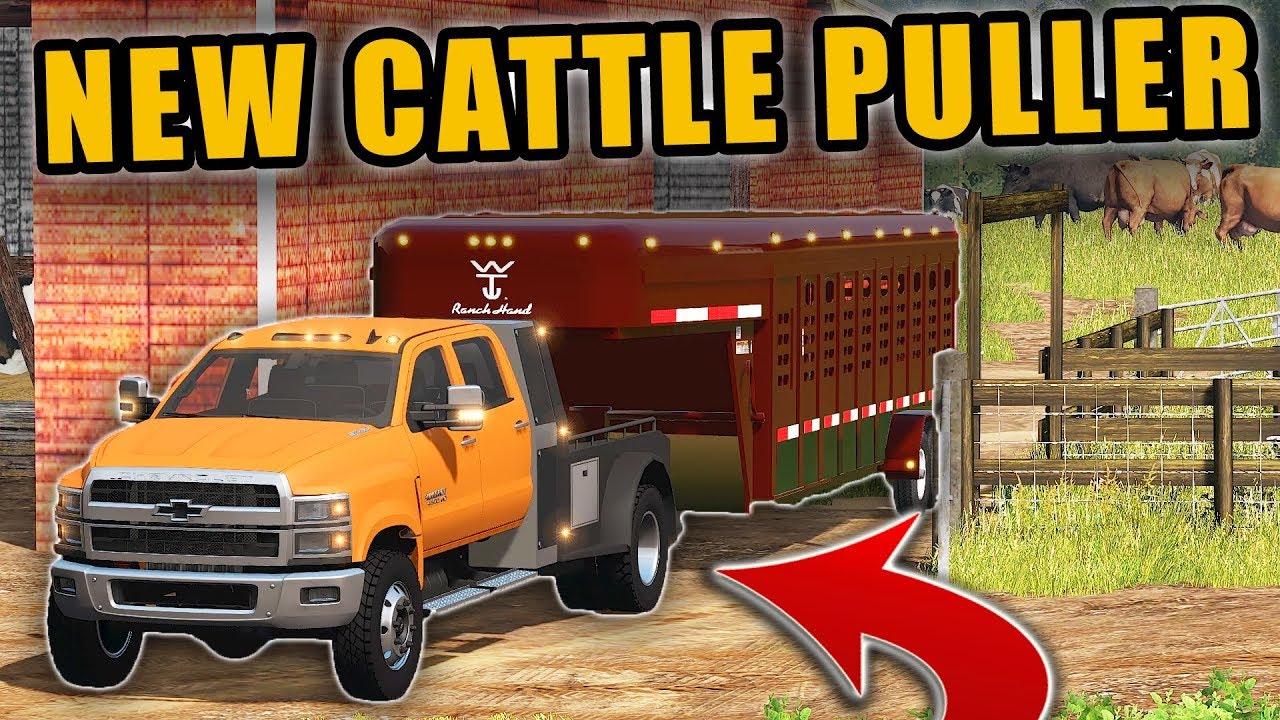 OUR NEW CATTLE PULLER- 2019 CHEVY 4500 W/ FLATBED | FARMING SIMULATOR 2017