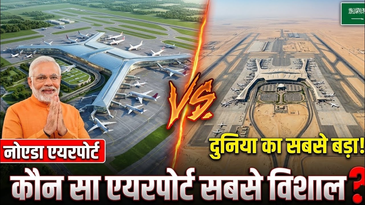 दुनिया का सबसे बड़ा एयरपोर्ट कौन सा है?! Biggest Airport In World ! Airport ! India ! Saudi Arabia !