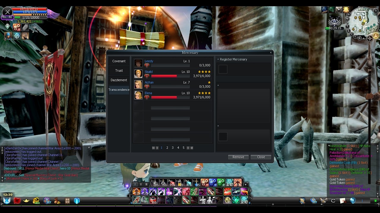 Holy Exedium cabal online na nuevo sistema de mercenarios