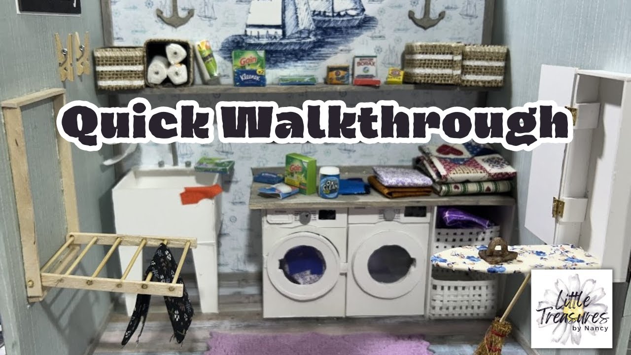 Unveiling the Miniature Laundry Room: A Must-See Walkthrough