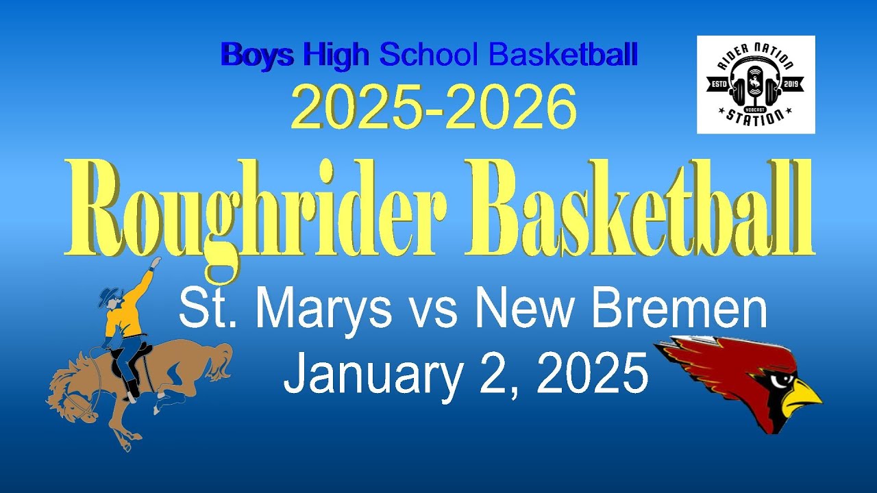 St Marys vs New Bremen High School Basketball