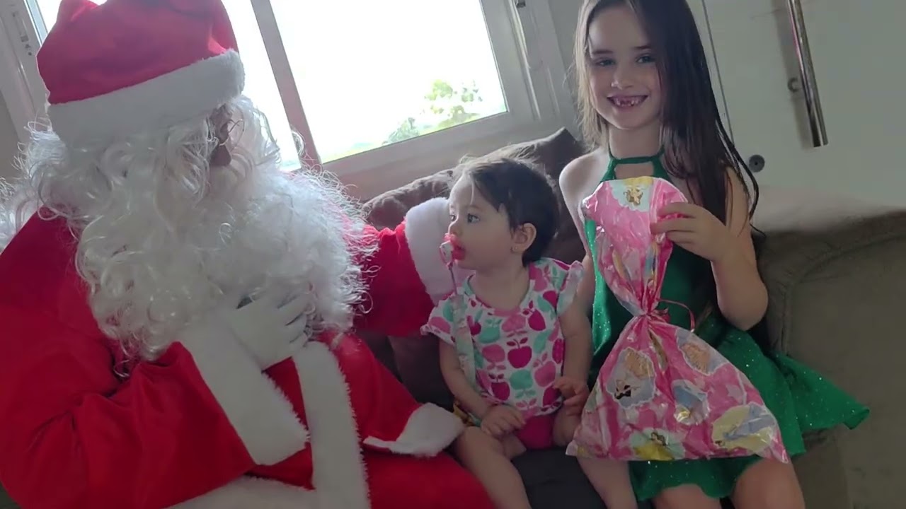 Visita do papai noel - ho ho ho 🎅🎄
