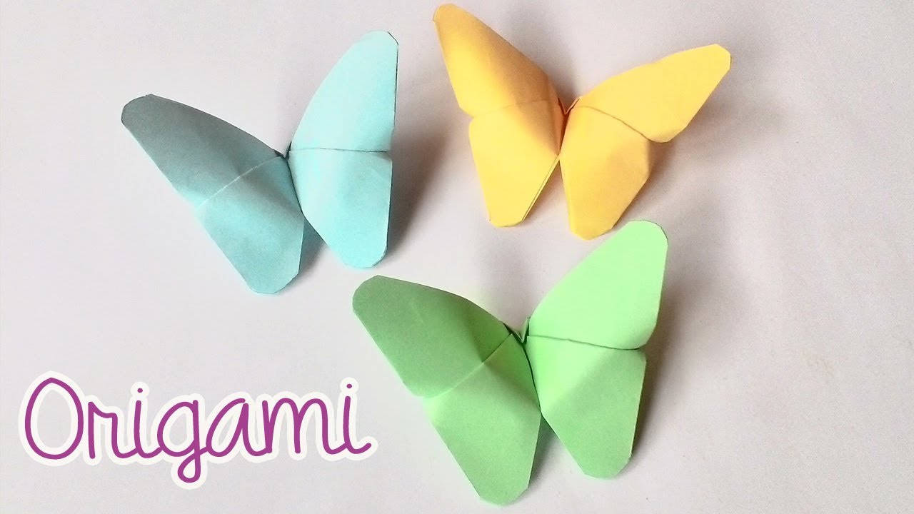 Cara Mudah buat Origami Kupu-Kupu - How to Make Butterfly Origami
