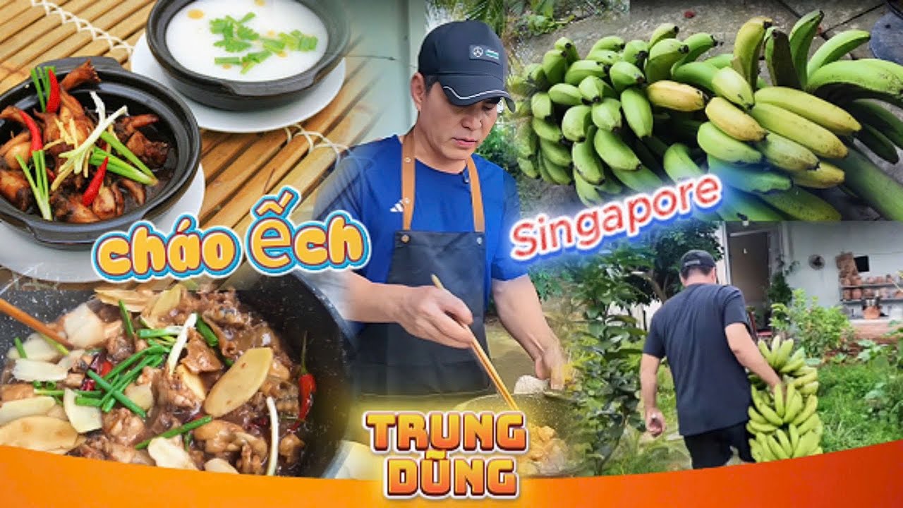 Trung Dũng | Nấu Món Cháo Ếch Singapore Theo Phong Cách Trung Dũng Vào Bếp Nhé !