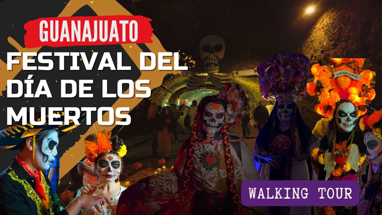 Entre Calaveras 💀 y Velas 🕯️: Así se Vive el Día de Muertos en Guanajuato, Mexico | Walking Tour 4k