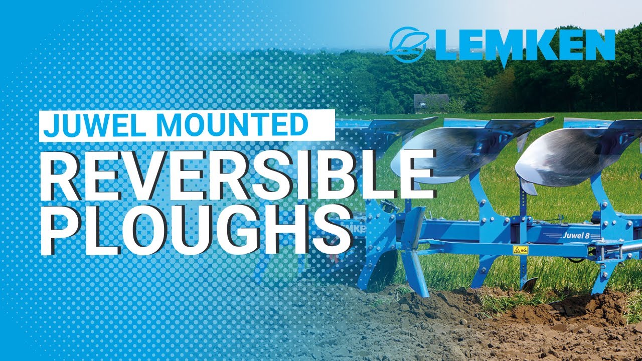 Juwel mounted reversible ploughs by LEMKEN
