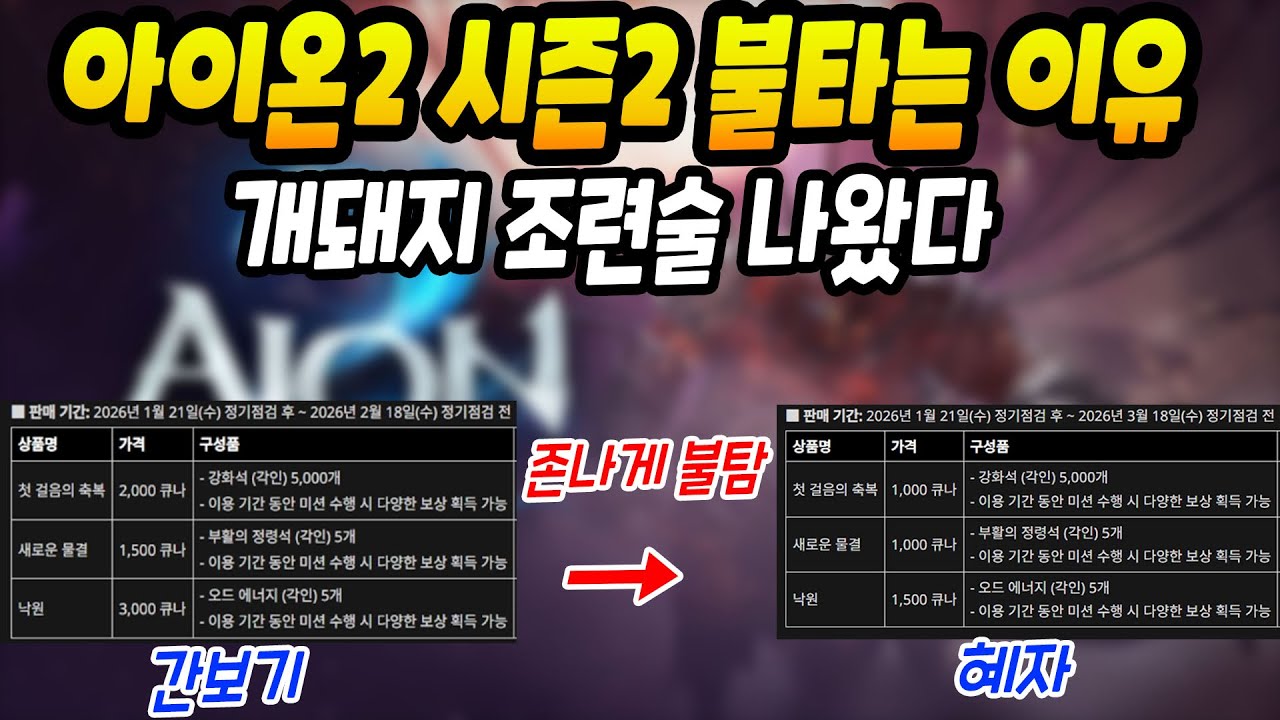 [아이온2] 시즌2 시작부터 난리난 이유ㄷㄷ개돼지 조련술 나왔다