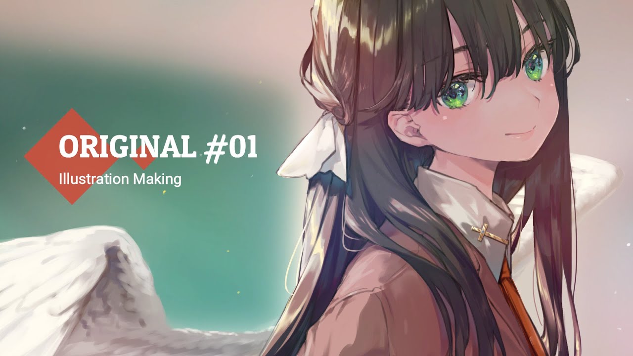 【オリジナル】イラストメイキング #01【Illustration Making/SAI2】