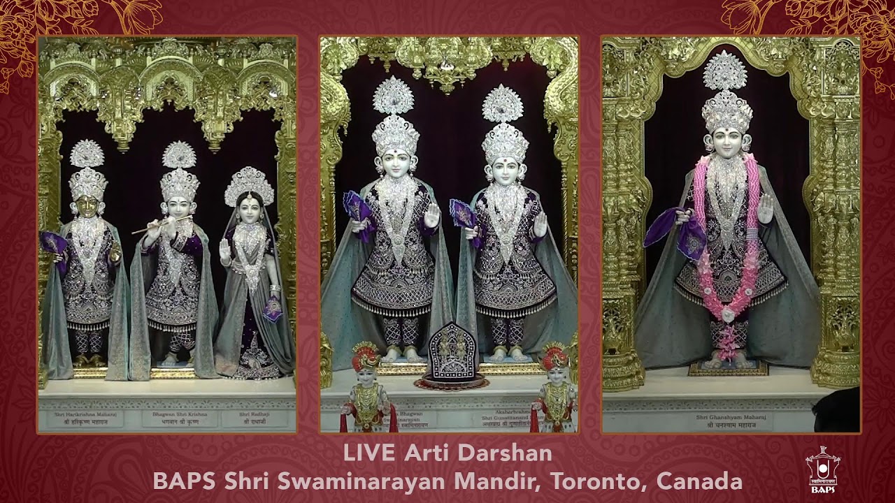 LIVE Sandhya Arti - BAPS Shri Swaminarayan Mandir - Toronto, Canada
