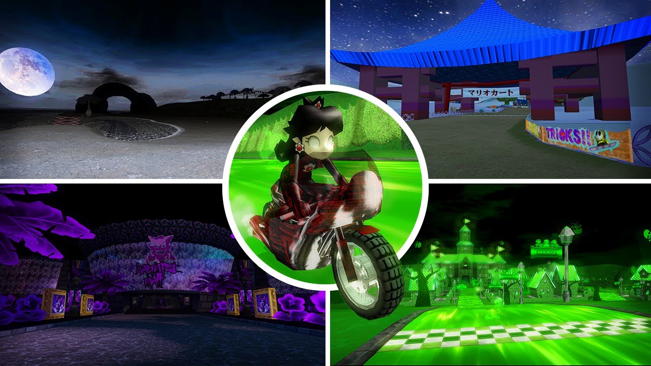 The COOLEST Mario Kart Wii Texture Pack Ever Made! - Dxrk & Hari's Pack v1.1