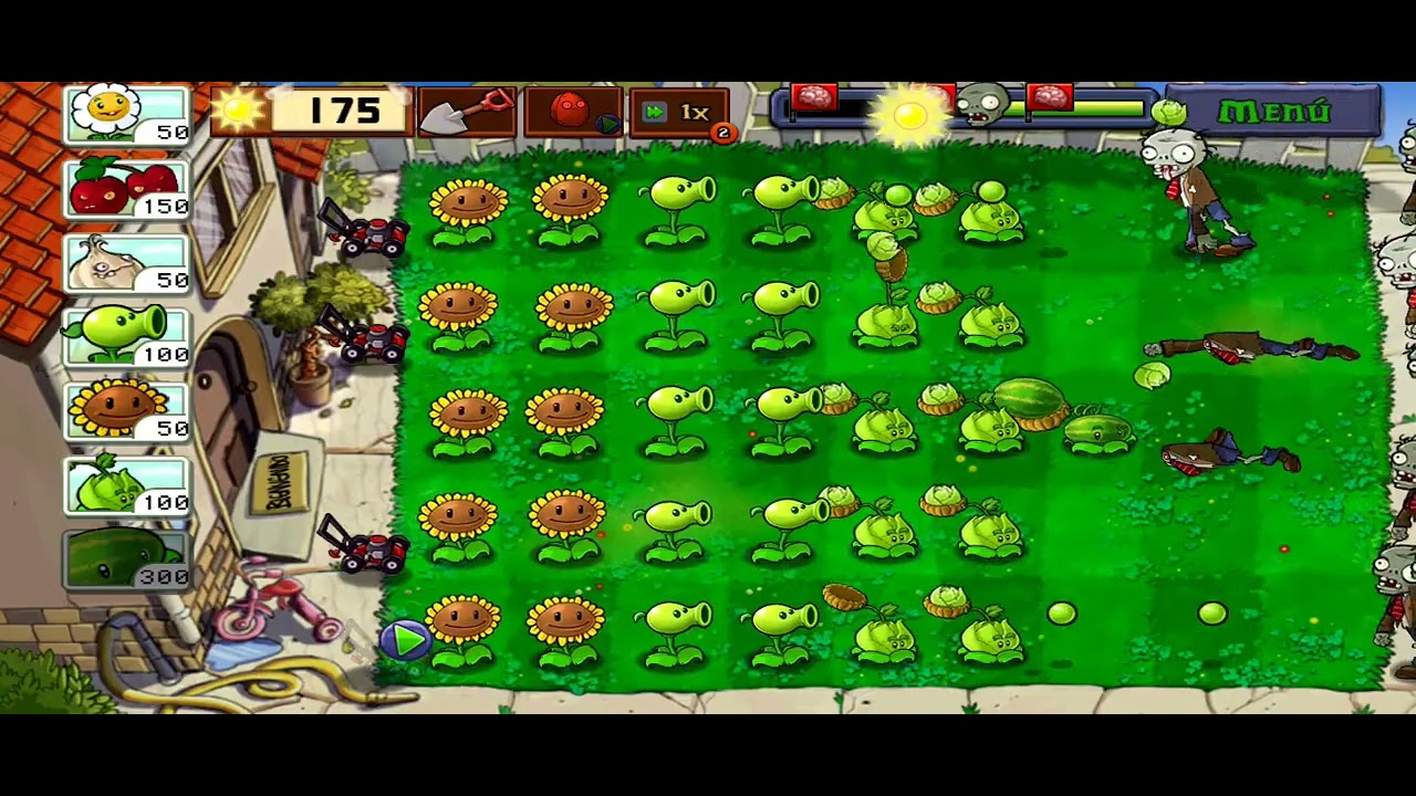 Segunda aventura de plantas vs zombies día 5