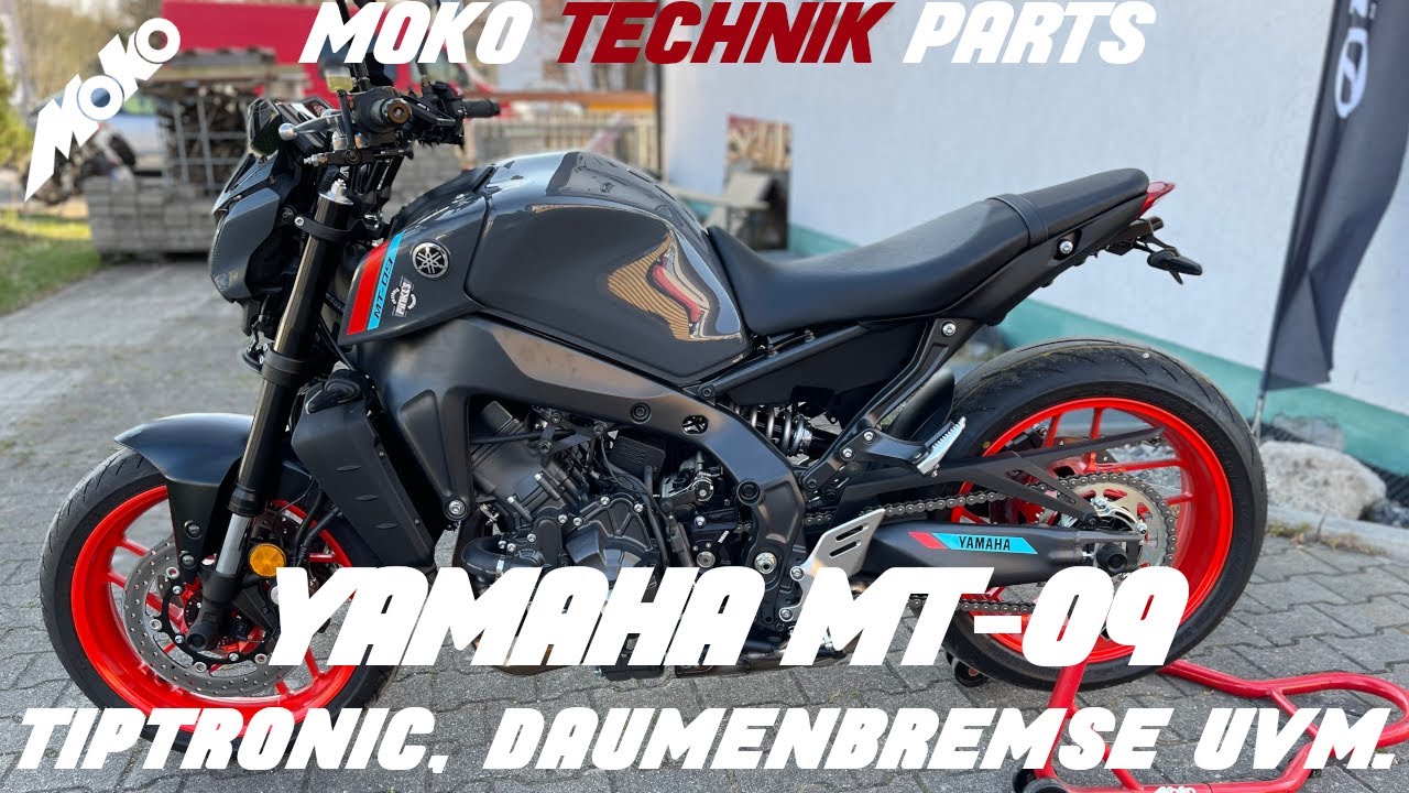 Yamaha MT-09 Spezialumbau - Powershifter, Daumenbremse und Tieferlegung