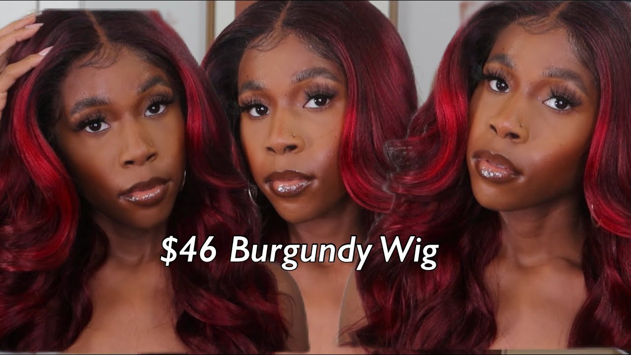 $46 WIG! | Outre Melted Hairline “Dione” | DRFF Red Velvet