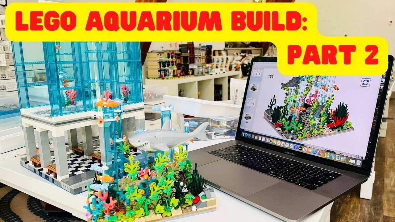 The Shark Tank! Custom LEGO Aquarium Modular Building