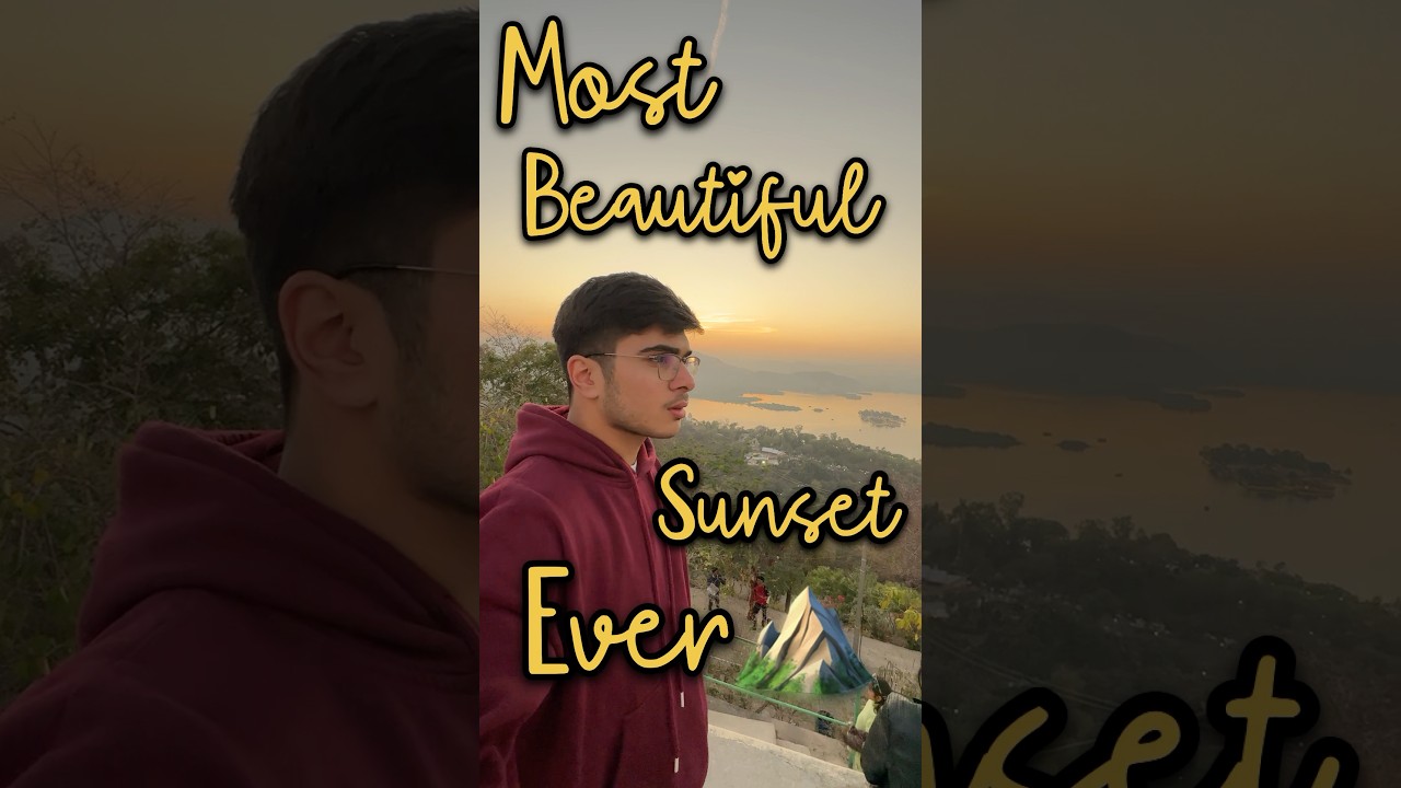 Udaipur trip ka sundar *sunset*🥹⛰️ #neet #mbbs #neet2025 #travel #motivation #trending