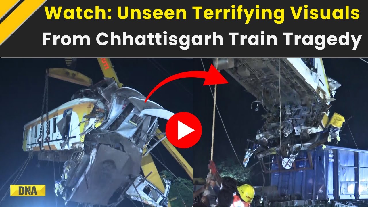 Chhattisgarh Train Accident: Terrifying Visuals From Bilaspur Train Accident | Chhattisgarh News