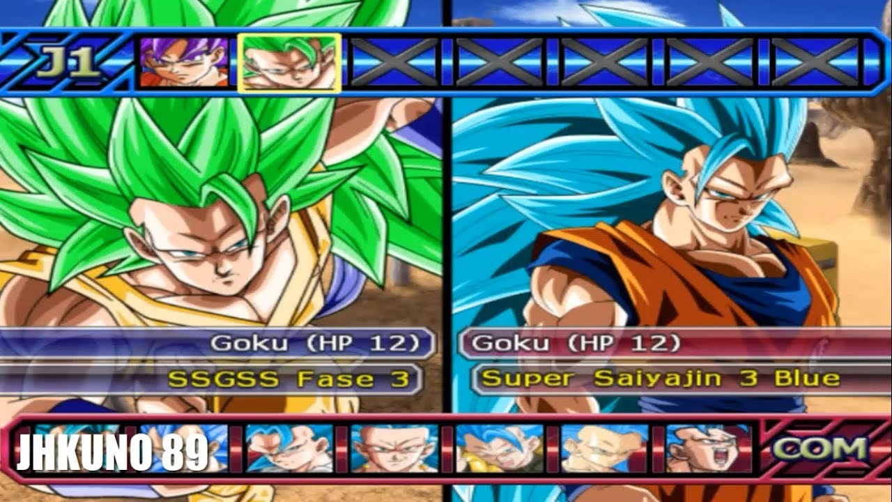 GOKU SSGSS FASE 3 TEAM vs GOKU SSJ 3 BLUE TEAM | DRAGON BALL Z BUDOKAI TENKAICHI 3