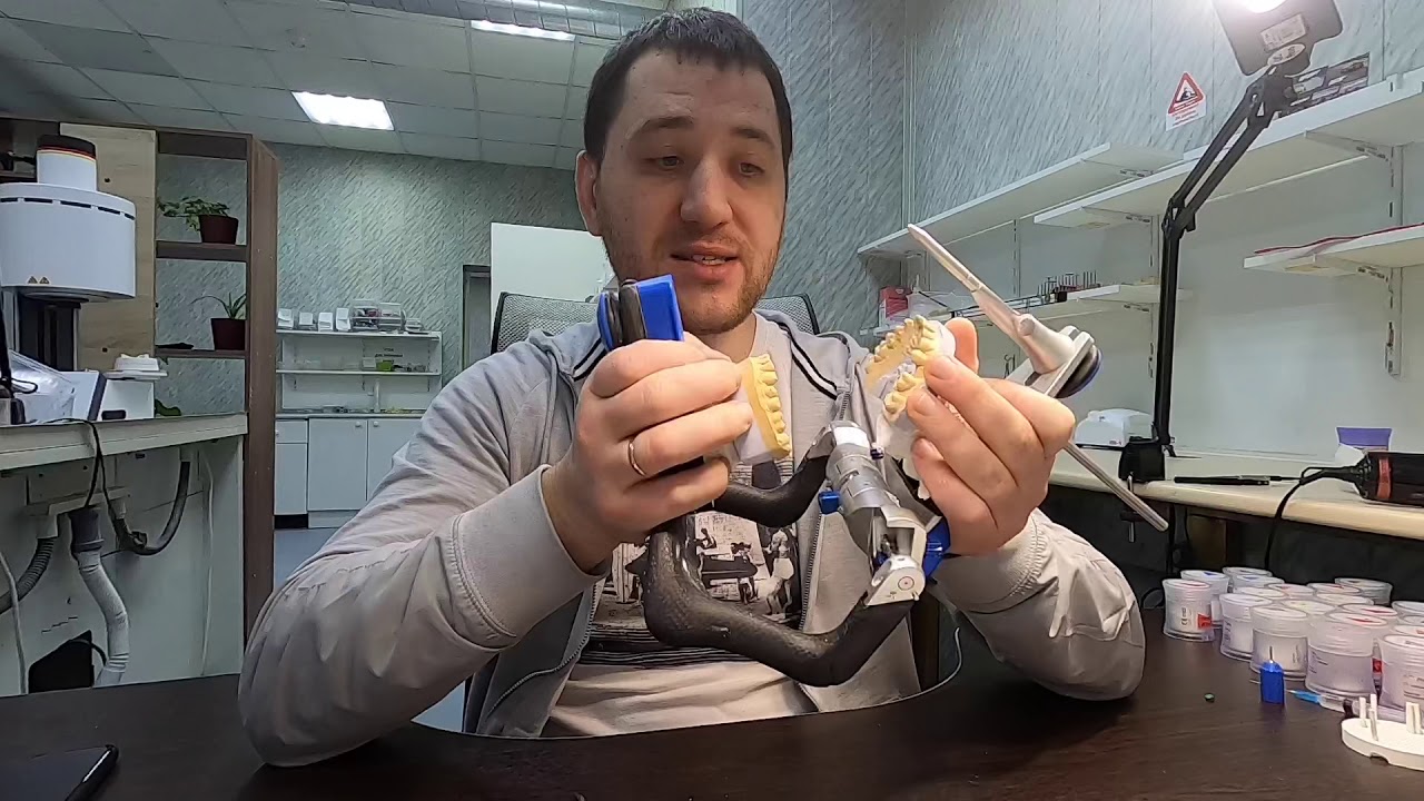 Изготовление Металлокерамической коронки (подготовка к нанесению)