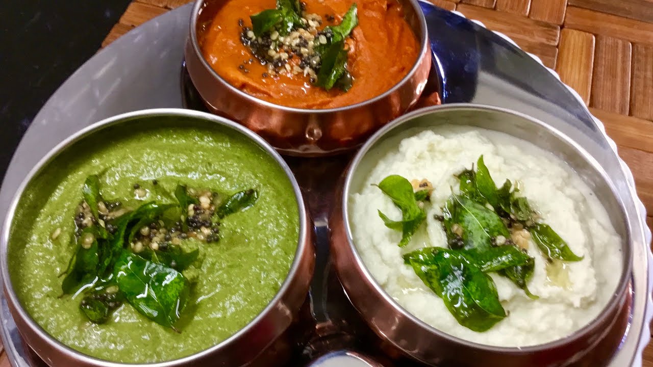 chutney recipes/ Kara chutney/malli Chutney /coconut chutney /vengaya chutney/sidedish for idly dosa