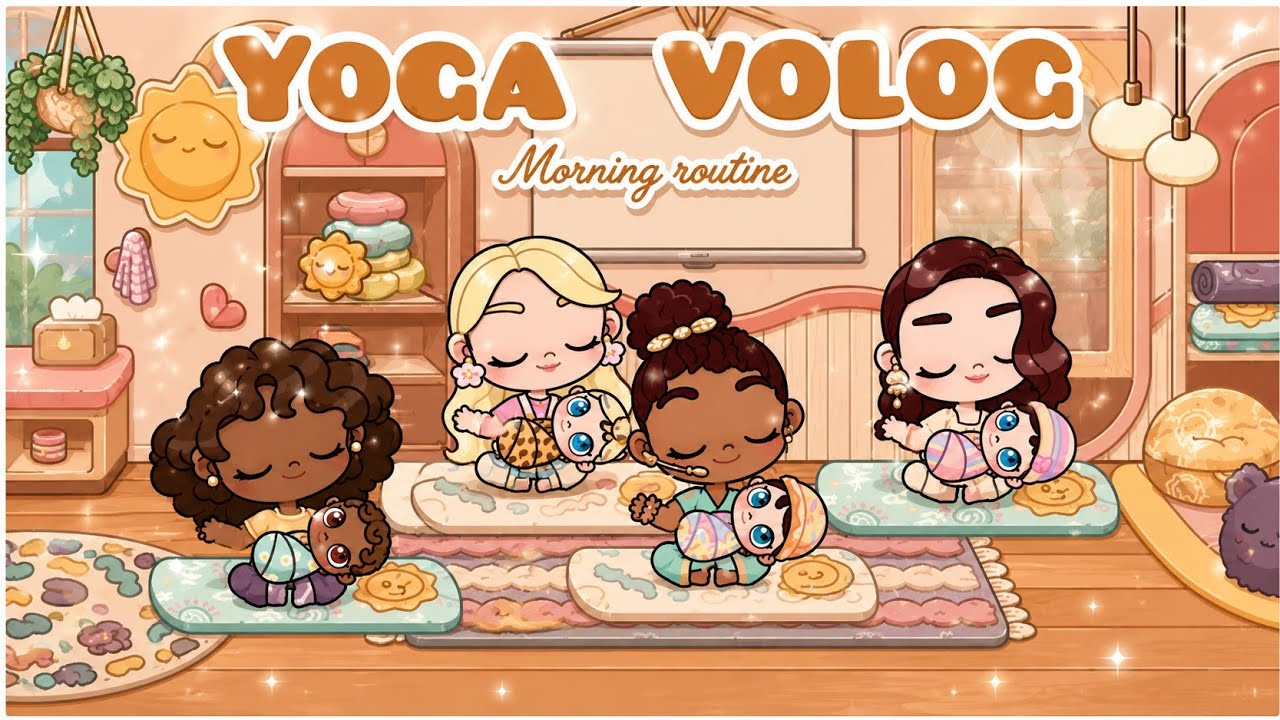 Yoga volog 🧘‍♀️👩‍🍼🪻| avatarworld | gaming   #avatarworld  #explore #asmr #yoga #baby #viral #foryou 
