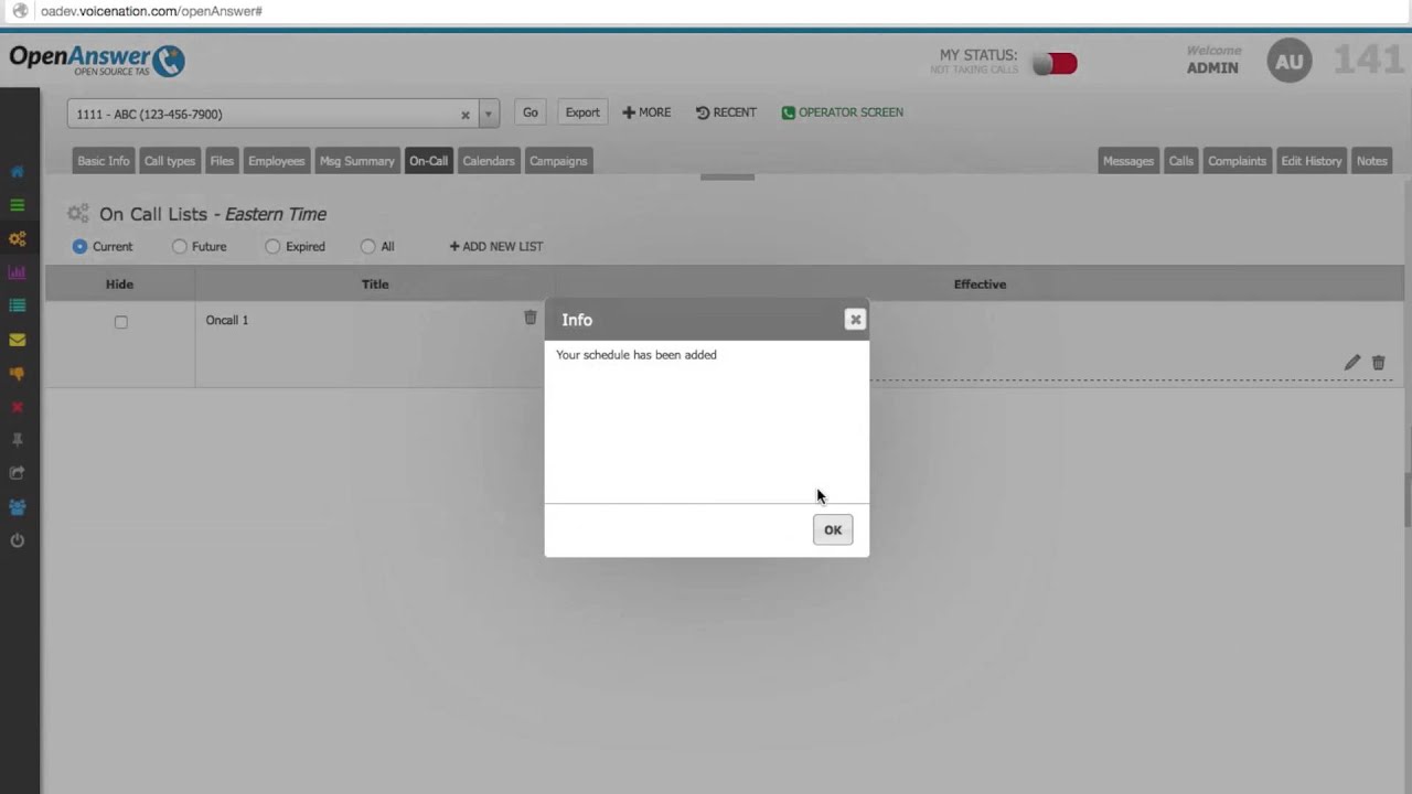 OpenAnswer - How to setup Message Summaries, On Call Lists, and Additional Files
