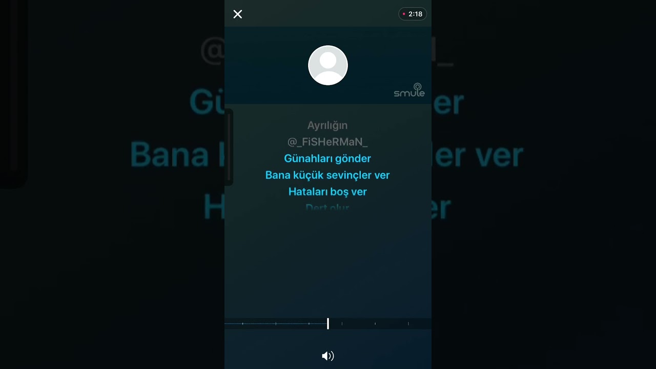 Sana bişey olmasın Karaoke