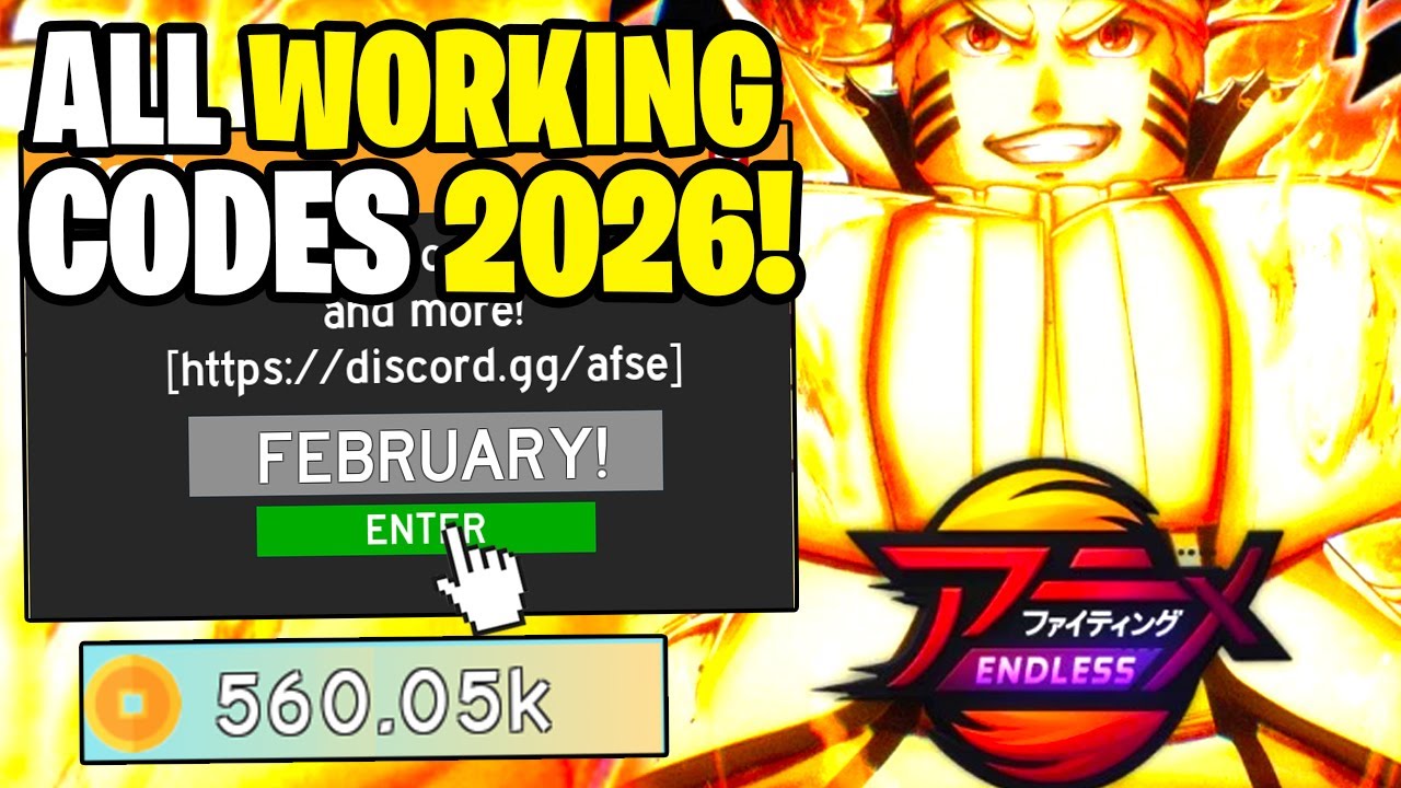 ALL WORKING CODES FOR ANIME FIGHTING SIMULATOR ENDLESS IN 2026! ANIME FIGHTING SIMULATOR ENDLESS