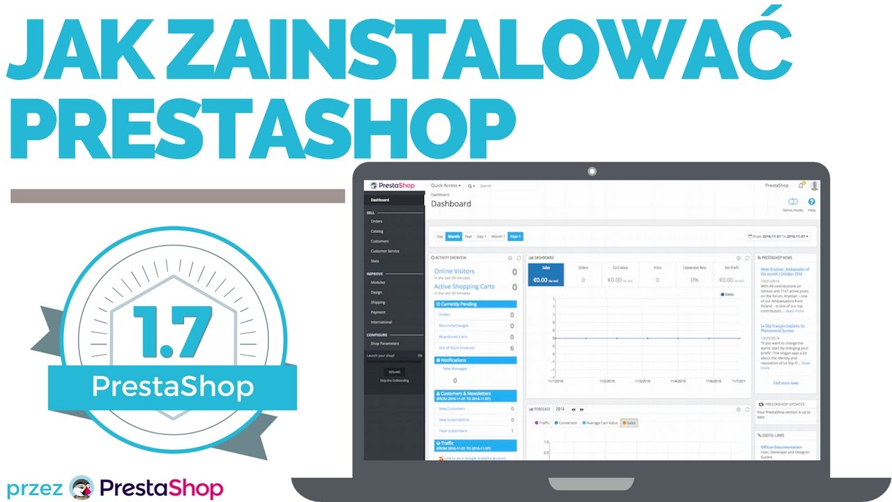 Jak zainstalować PrestaShop 1.7