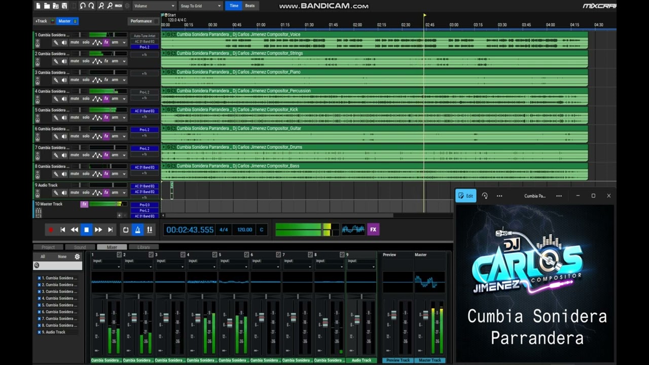 Cumbia Sonidera Parrandera   Dj Carlos Jimenez Compositor