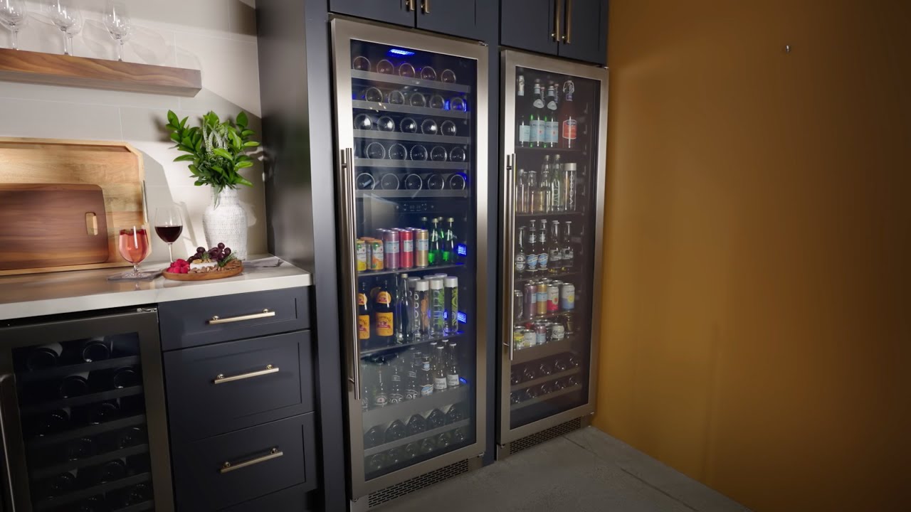 Zephyr Presrv® Full Size Dual Zone Wine & Beverage Cooler | PRWB24F02AG