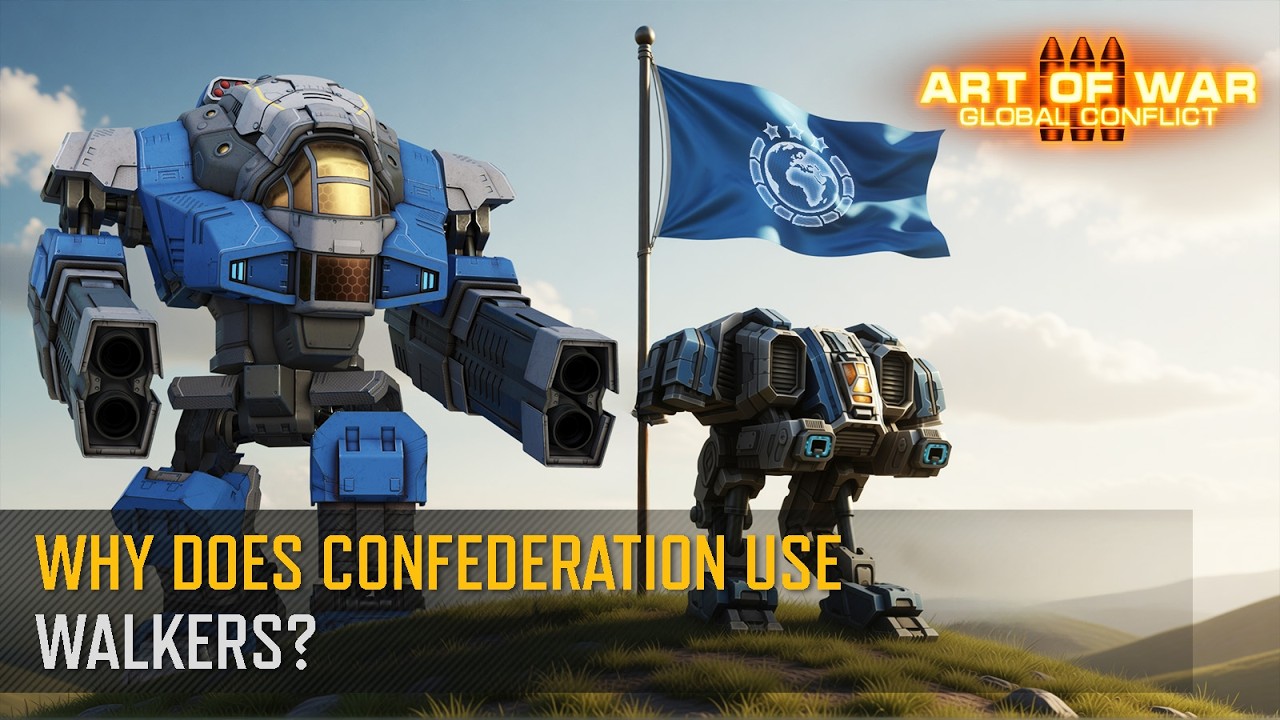 Why does the Confederation use walkers? (Art of War 3 RTS)