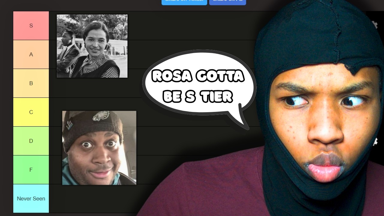 Tier List Black History Month Edition