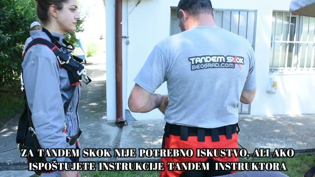 Kako izgleda priprema za tandem skok|Tandem skok Beograd|+381600292012