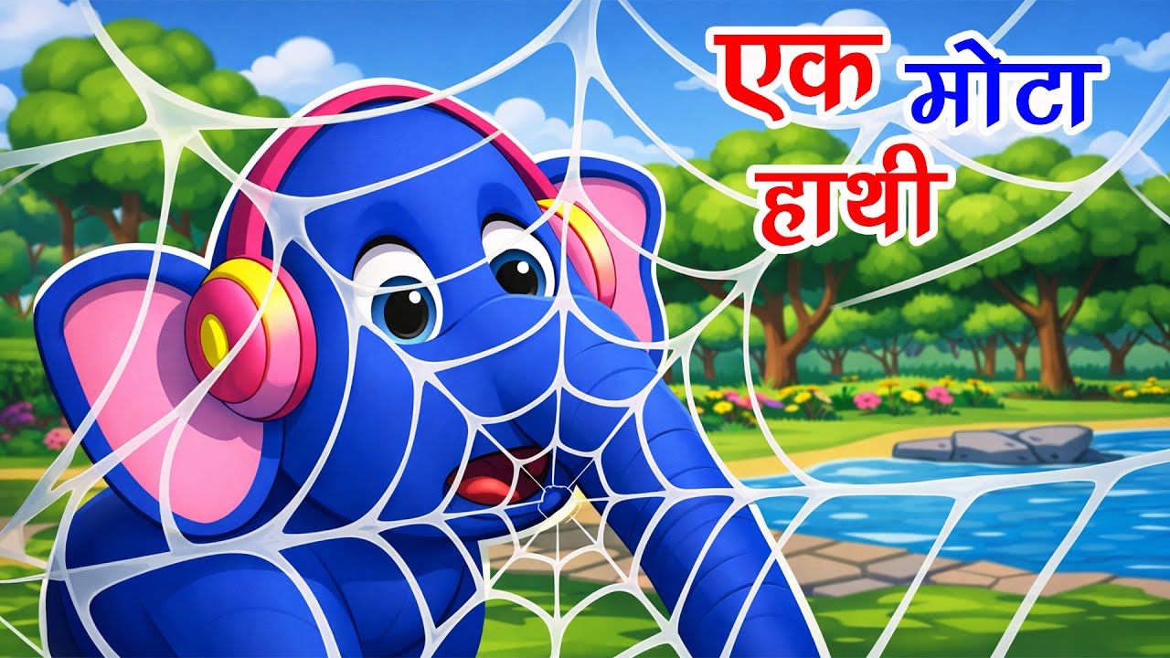 Ek Mota Hathi | एक मोटा हाथी  | Top 5 Popular Rhymes For Kids | Hindi Rhymes | Avi Hindi Rhymes