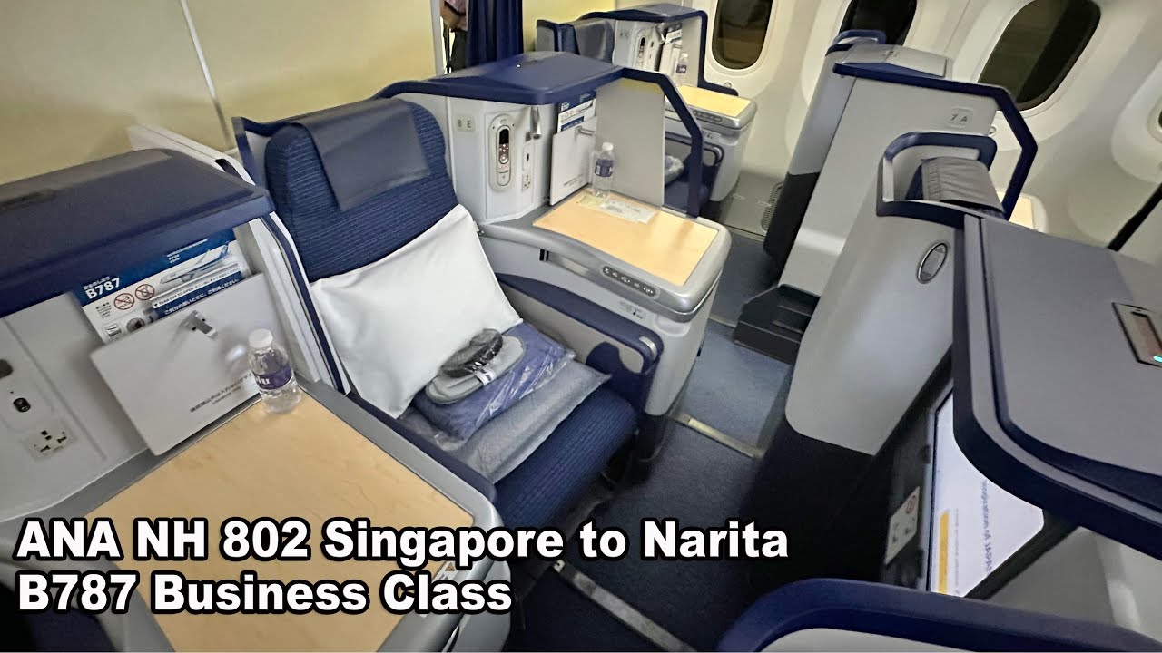 ANA NH 802 Сингапур — Нарита B787 Бизнес-класс