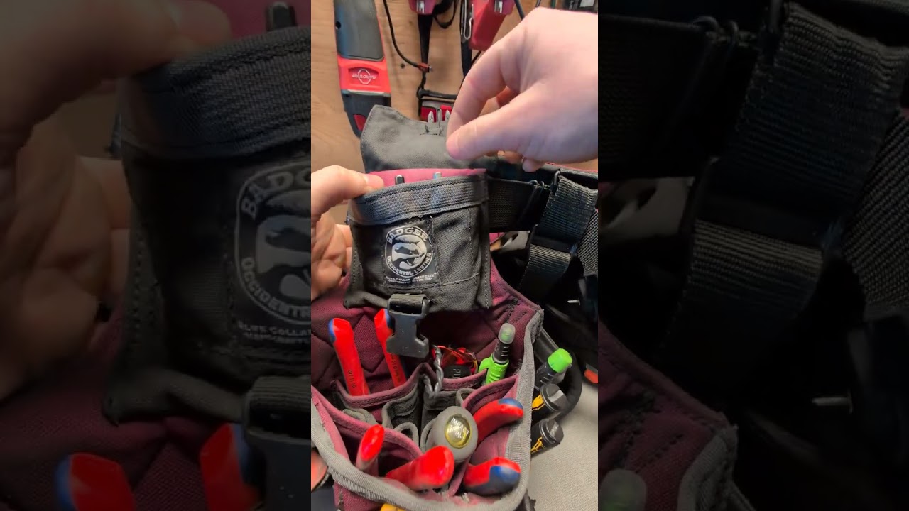 Badger Electrician Tool Belt Setup 