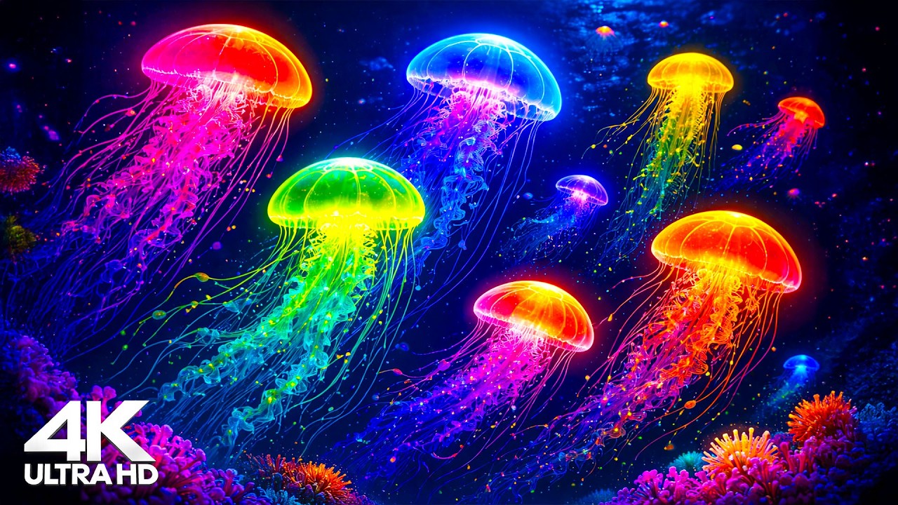 Relaxing Aquarium Harmony 4K HDR– Cheerful Marine Life & Dreamy Coral Reefs | Dolby Vision