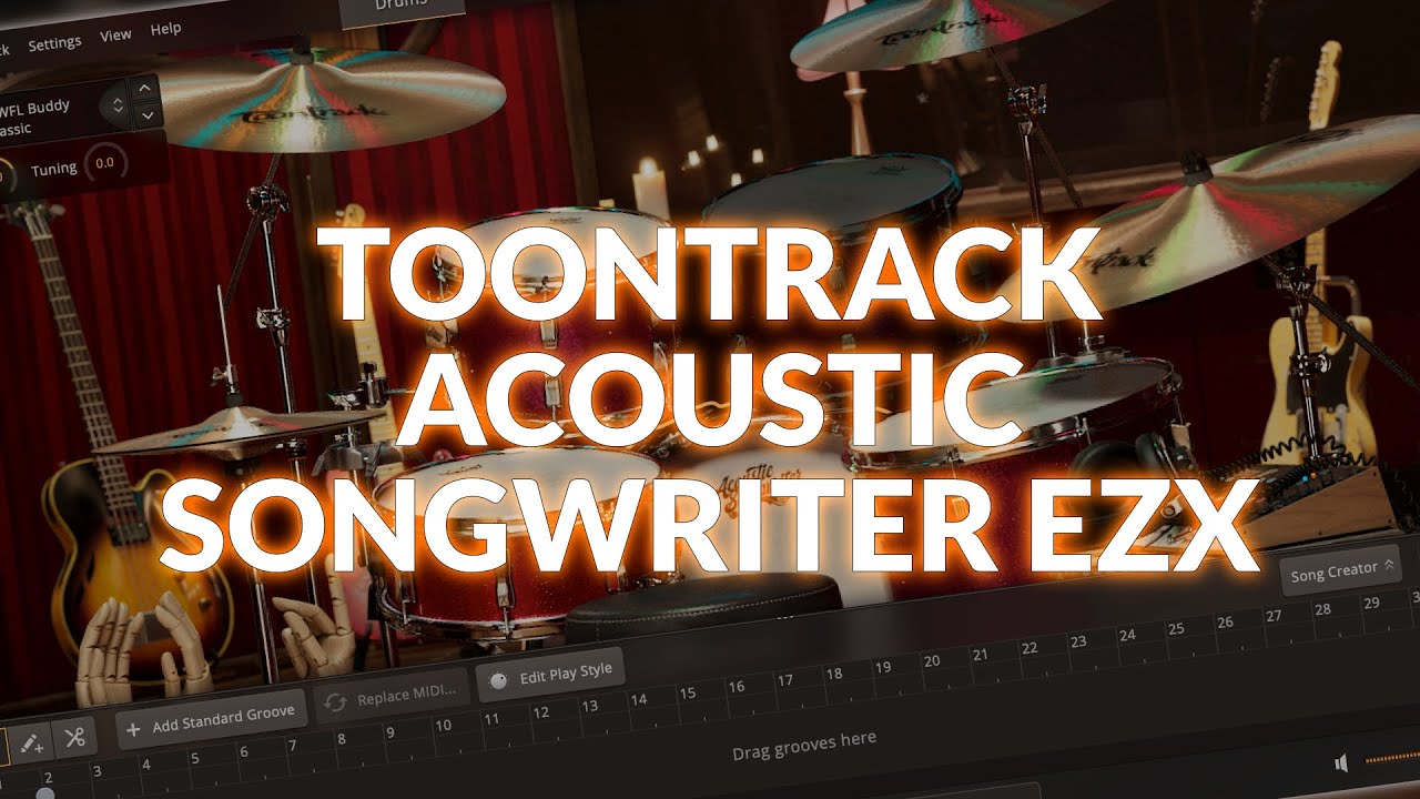 Toontrack Acoustic Songwriter EZX - How To Get Fast Perfect Drum Tracks For Songwriters