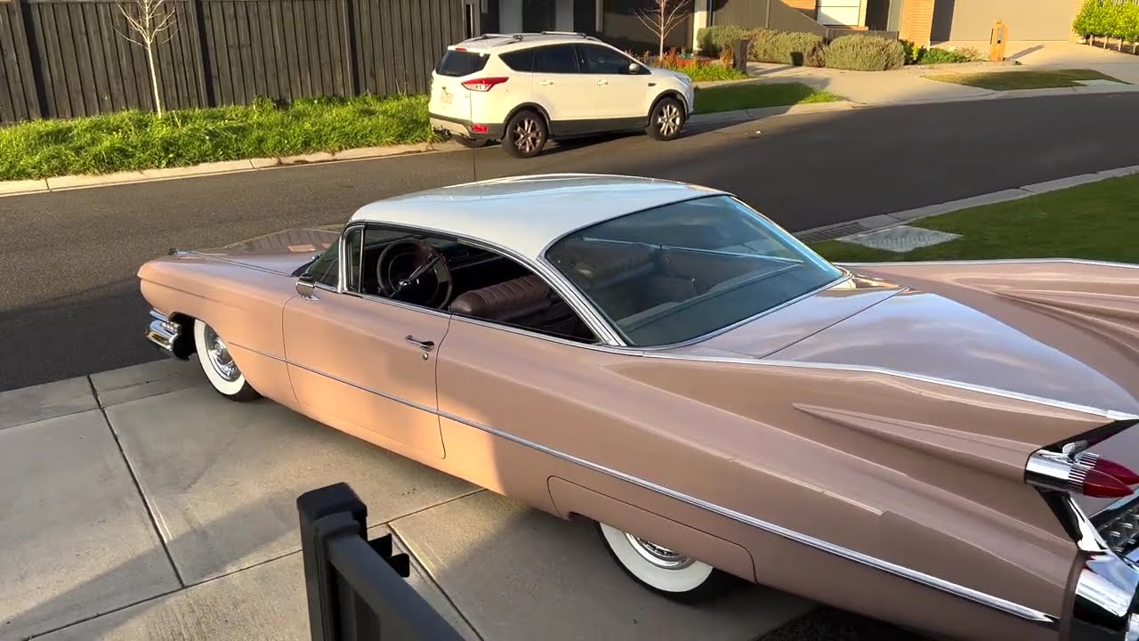 1959 Cadillac Coupe de Ville frame-off Factory restoration - Woodrose Metallic