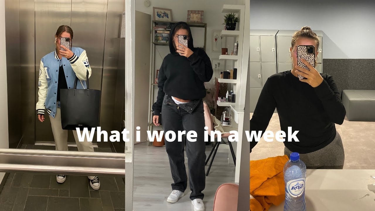 What i wore in a week | School outfits || DOMINIQUE VAN BEEK