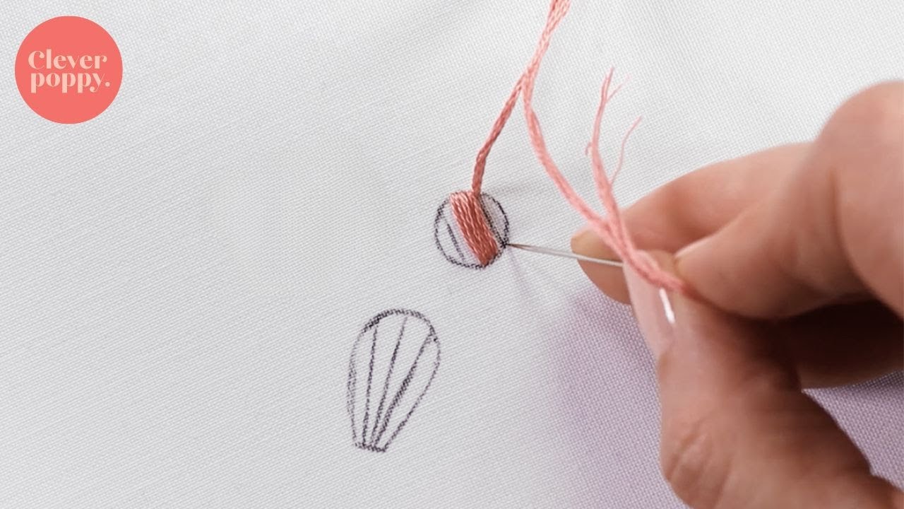 Satin stitch circle tutorial | Beginner Embroidery Techniques