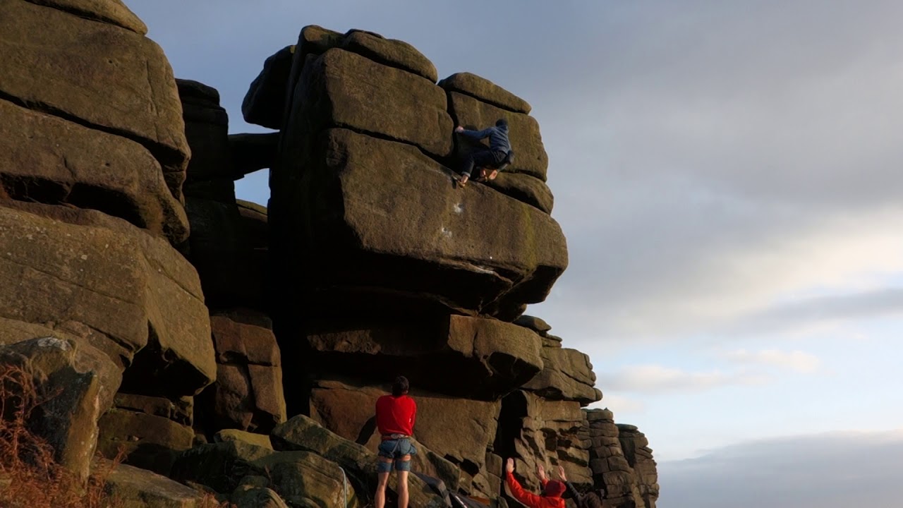 'Shine on' E7, Stanage
