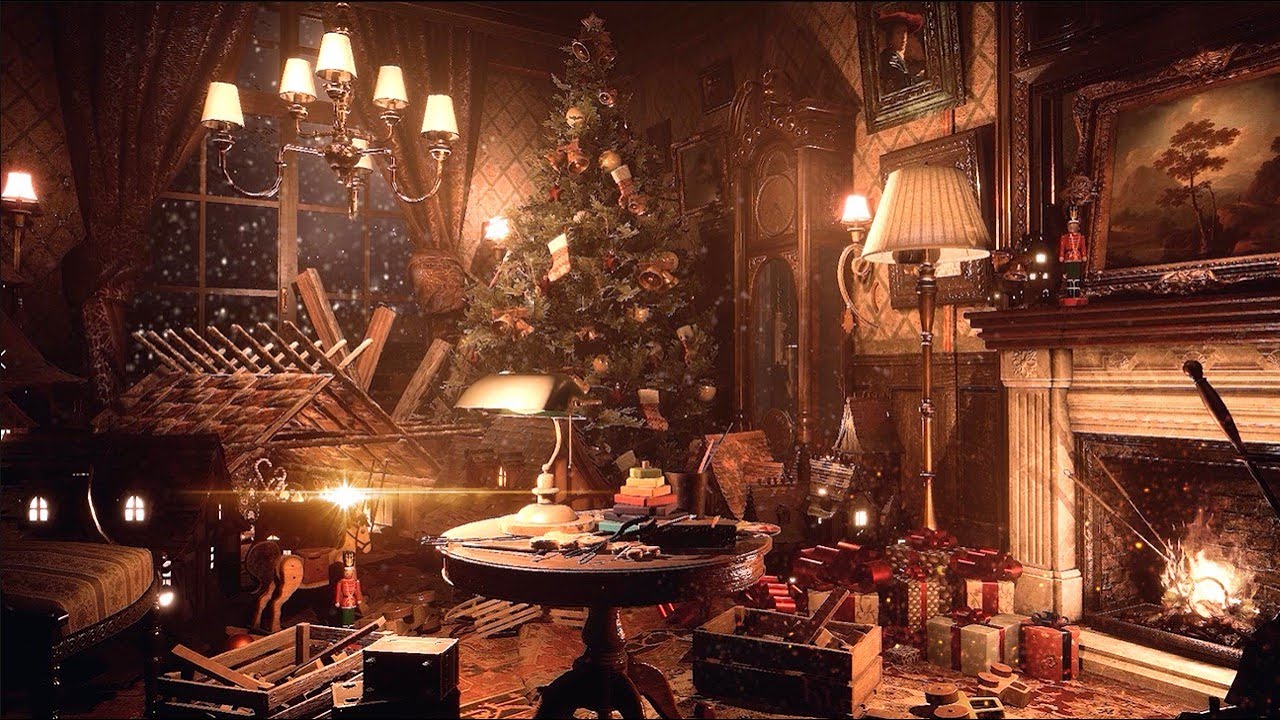 A Wood Miniature Artist's Winter Cottage 🎅🎄🔨 l Immersive Atmosphere l
